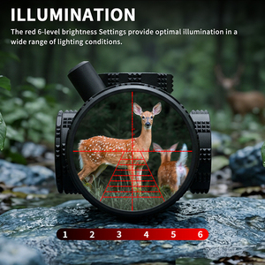 Lunette <span class=keywords><strong>de</strong></span> visée tactique Focuhunter IP67 étanche, bon <span class=keywords><strong>prix</strong></span>, LPVO 1-6X24E SFP, réticule rouge illuminé, lunette <span class=keywords><strong>de</strong></span> <span class=keywords><strong>chasse</strong></span> - Product Image 2