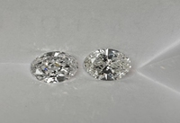 Diamantes Sueltos de Corte Ovalado de 2 Quilates, Color D, Claridad VVS1/VVS2, Creados en Laboratorio, Certificados por IGI, Marca Hemu, Origen Henan, para Joyería