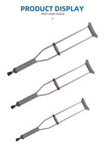 Muletas portátiles <span class=keywords><strong>de</strong></span> aleación <span class=keywords><strong>de</strong></span> aluminio para discapacitados, coderas para axilas <span class=keywords><strong>de</strong></span> buena calidad, baratos - Product Image 6