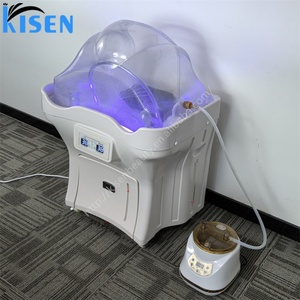 Lavacabezas Kisen Blanco de ABS, Duradero y Fácil de Limpiar, con Tanques de Calentamiento, Modelo Alto para Salón y Cama de Masajes - Product Image 3