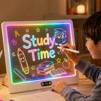 Tableau d'écriture LED portable 2026 – Jouet éducatif en acrylique, tablette magique LED pour enfants, cadeau et décoration intérieure