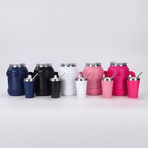 50oz hiện đại đôi-tường thép không gỉ Tumbler với xử lý và rơm giữ nóng và lạnh chân không phích Cup cho cắm trại - Product Image 2