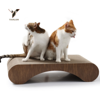 Lit grattoir pour chat en carton ondulé, canapé-lit réversible pour chatons d'intérieur, tapis de grattage et de sommeil