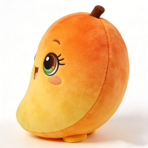 Peluche personnalisée en forme de mangue, compagnon de nuit doux et câlin, cadeau de la collection de peluches fruitées pour enfants - Product Image 5
