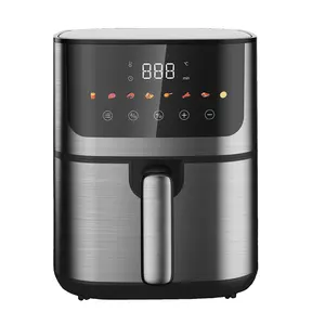 Popular 1400W 4.7L Stainless Steel Electric Kitchen Oil-free Energy-saving Hot Digital Air Fryers