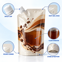 Pochettes souples personnalisées avec bec verseur pour sirop de café, sauces, desserts, pour la vente en gros aux cafés, boulangeries et commerces de détail
