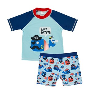 Venta al por mayor de dibujos animados protección solar mediano grande bebé niño lindo caliente traje de baño de una pieza traje de baño para niños - Product Image 3