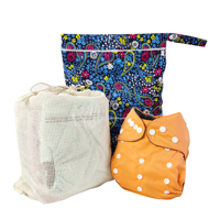 Mode couleur unie couches en tissu nouveau-né bébé. Couche en tissu de bambou, lot de 5 pièces
