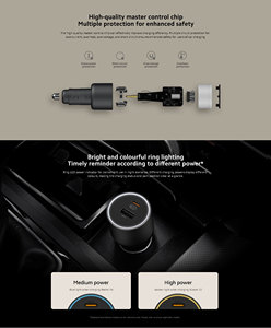 Cargador de Coche de 67W, USB-A Tipo-C PD 3.0 SCP OTP OVP 20V para Portátil, Teléfono Móvil y Auriculares - Product Image 5