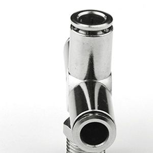 Raccord pneumatique croisé 4 voies série <span class=keywords><strong>PZR</strong></span>, filetage mâle G1/4, connexion rapide pour tuyaux d'air en PU/nylon de 6 mm et 8 mm, pièce hydraulique - Product Image 3