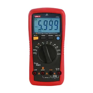 UNI-T Multímetro Digital UT892 2000V AC DC Voltímetro True RMS Capacitor Tester Medidor De Freqüência NCV LIVE Teste