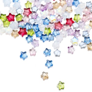 Glass Beads Five Pointed Star 6mm For <b>Bracelet</b> Making Jewelry Accessories Spacer Beads <b>Stringing</b> Craft DIY Jewelry Making - Product Image 1