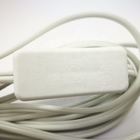 Support de lampe E12 standard américain, câble parallèle blanc avec interrupteur, directement de l'usine