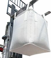 Sac en polypropylène tissé à fond plat et à ouverture par le dessus, capacité 1,5 tonne, dimensions 35,4"L x 35,4"W x 43,3"H, charge nominale 3300lbs, facteur de sécurité 5:1