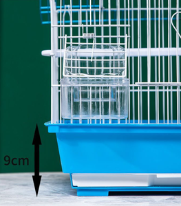 Gabbia per Pappagallini con Occhi Ricamati, Casetta per Uccelli con Tetto in Metallo, Design Ornamentale per Uso Domestico, Adatta a Tutte le Stagioni - Product Image 3