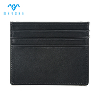 Dompet koin kulit asli kustom RFID mewah kualitas tinggi pemegang kartu penutup terbuka poliester pendek tampilan elegan