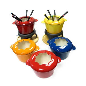 Ensemble de <span class=keywords><strong>fondue</strong></span> en fonte émaillée, ustensiles de cuisine en fonte, <span class=keywords><strong>fondue</strong></span> en fonte et <span class=keywords><strong>prix</strong></span> de la <span class=keywords><strong>fondue</strong></span> - Product Image 3