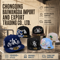 Nouvelle casquette snapback en coton tendance, réglable, à visière plate, style baseball, avec broderie de logo personnalisée, vente en gros