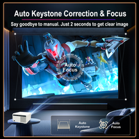 Véritable Projecteur Vidéo 4K 1500 ANSI avec Écran Miroir, Projecteur de Cinéma Intelligent Android 12, Mini-Projecteur Cubelite 4K 1080P