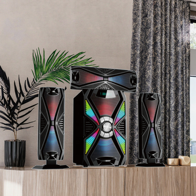 3.1 Home Theater High Quality Channel Hifi System Tower Mini System with USB/SD/FM Wood Material