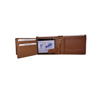 Portefeuille de luxe pour homme en cuir véritable à motif étoile, durable, à fermeture ouverte, personnalisable avec broderie de lettre - Product Image 5