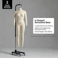 Großhandel Bekleidungsgeschäft Schneiderpuppe Stoff-Schaufensterpuppe Weiblicher Torso Hängende Schneiderpuppe für Modedesigner