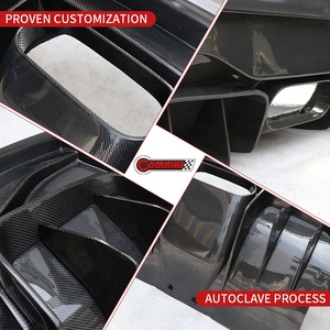 Diffuseur arrière de voiture en fibre de carbone semi-complète de style V Vors, qualité exceptionnelle, pour Ferrari 458 - Product Image 3
