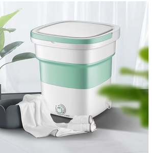 เครื่องซักผ้าพกพาแบบพับได้อัตโนมัติ รุ่นปี 2020 พร้อมกระดานซักผ้า - Product Image 4