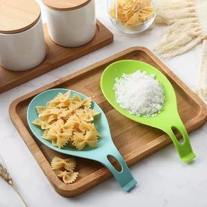 Household Insulated Silicone Spoon Rest Spatula Holder Silicone Spoon Rest Dish Soup Spoon Storage Holder Mat - Product Image 1