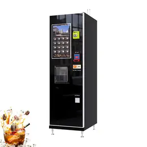 Máquina Expendedora de café helado que funciona con monedas para bebidas y aperitivos refrescantes