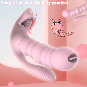 Vibratore Indossabile 3 in 1 con Plug Anale, Stimolatore Clitorideo in Silicone per Donne - Product Image 5