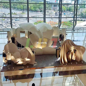 Libit Fiberglass Decorations Abstract Modern Indoor Exhibition Booth With <b>Led</b> Lighting Pre Assembled Freestanding - Product Image 4
