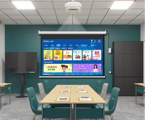 Pantalla de Proyección Electrónica de Fibra Blanca, Compatible con 4K 8K, 120 Pulgadas, con Control Remoto, Motorizada - Product Image 6
