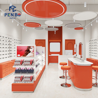 Furnitur Display Optik Modern untuk Toko Kacamata |   Lemari Pajangan LED Kustom & Solusi Desain Interior Toko