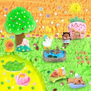 Kit de slime Capybara avec slime Bingsu transparent Cloud Butter, breloques, additifs, cartes cadeaux, cadeaux de fête, vente en gros, OEM, ODM, fourniture d'usine - Product Image 2