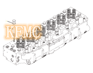 Parti per Macchine Edili KFMC, Gruppo Testata Cilindri C-9 H2528439 con Garanzia di 1 Anno per Componenti Motore - Product Image 3