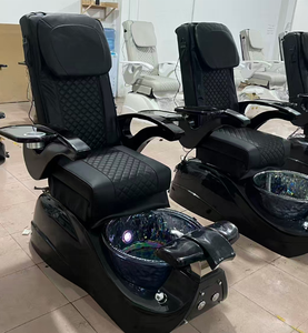 Sillón de Pedicura Eléctrico con Vibración Ajustable y Bañera de Hidromasaje, Sillón Reclinable para Salón de Belleza y Spa de Uñas - Product Image 1