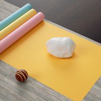 Tapis de pétrissage en silicone épaissi 30*40cm 6mm, style dessin animé, antidérapant, résistant à la chaleur, réutilisable pour la pâtisserie et les gâteaux d'anniversaire