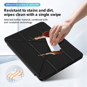 Livraison rapide en <span class=keywords><strong>7</strong></span> jours en stock Étui en cuir transformable Y-Fold pour <span class=keywords><strong>iPad</strong></span> Air 5e/6e génération <span class=keywords><strong>Pro</strong></span> 11 <span class=keywords><strong>Coque</strong></span> rigide en acrylique de protection - Product Image 4