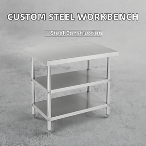 Plan de travail triplex en acier inoxydable sur mesure, 220-240V 1500W, électrique, pour cuisine commerciale de snacks, en promotion - Product Image 2