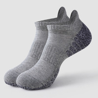 Chaussettes de sport en coton tissé de qualité supérieure pour enfants, avec logo personnalisé, pour la course et la gym, avec maintien de la cheville et coussinets.