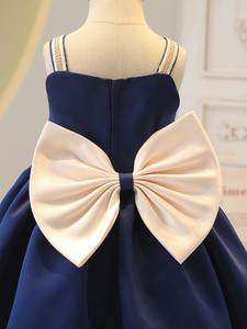 "Abito <span class=keywords><strong>da</strong></span> principessa con fiocco senza schienale in raso <span class=keywords><strong>per</strong></span> eleganti Performance formali e costumi <span class=keywords><strong>da</strong></span> Festival <span class=keywords><strong>da</strong></span> ragazza" - Product Image 6