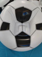 Fauteuil Gonflable Moderne en PVC Football, Transat Pliable Portable pour Sieste en Extérieur, Application Directe Usine