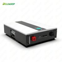 Baterai penyimpanan energi pasang dinding, 100Ah 200Ah Lithium Lion 24V 48V 51.2V 25.6V 5kWh Lifepo4 untuk rumah tangga