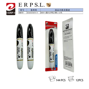 Pennarello a punta tonda Dh800 nero, confezione da 12 - Product Image 2