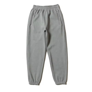 Pantalones Deportivos Casuales para Hombre, con Cintura Elástica de Alto Rendimiento, Personalizados, de Felpa de Algodón Gris, Transpirables, para Correr - Product Image 4