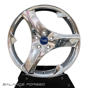 Jantes en alliage forgé BALANCE 6061-T6 de 17 à 19 pouces, sur mesure pour SAAB <span class=keywords><strong>93</strong></span>/9-3/9-5, design à cinq branches, finition polie - Product Image 2