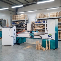 MT1516 Mustang 3 axes CNC tour à bois machines à bois pour pieds de table basse
