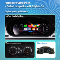 Para AUDI A5-B8/B8.5 2008-2016, Panel de Instrumentos Digital LCD con Sistema Linux, CarPlay Inalámbrico, Android Auto, Múltiples Temas de Interfaz de Usuario, Plug and Play