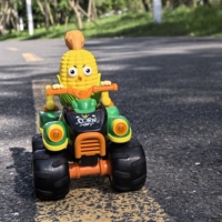 Voiture télécommandée 2,4 GHz 4 canaux Y06 Mini RC électrique, jouet de route en forme de maïs lumineux, prêt à rouler, intérieur-extérieur, pour enfants